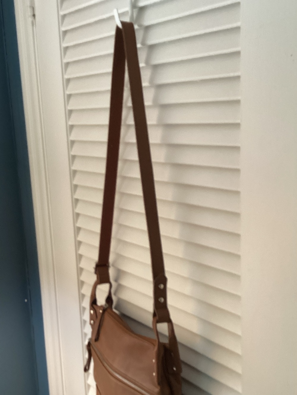 Fossil  Leather Crossbody Bag - Brown